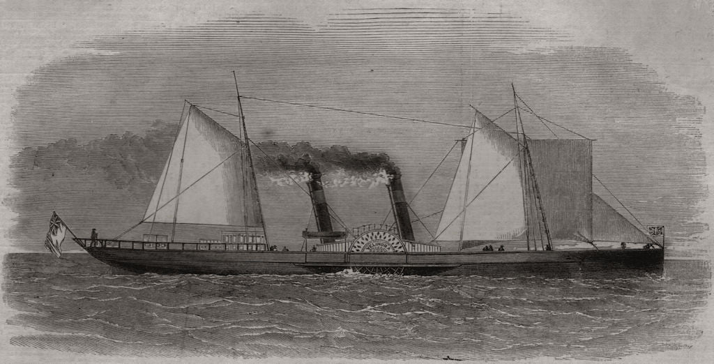 The paddle steam vessel